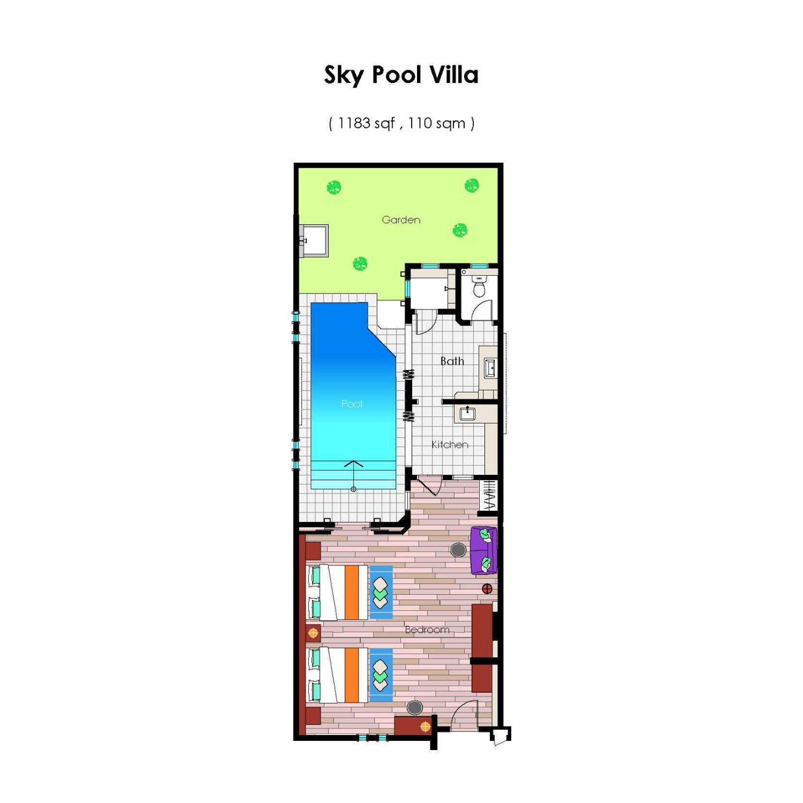 Villa com Piscina na Cobertura